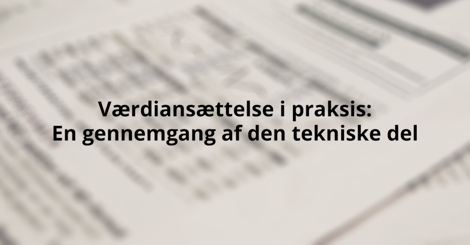 Nyt kursus om værdiansættelse online på REVIkurser.dk